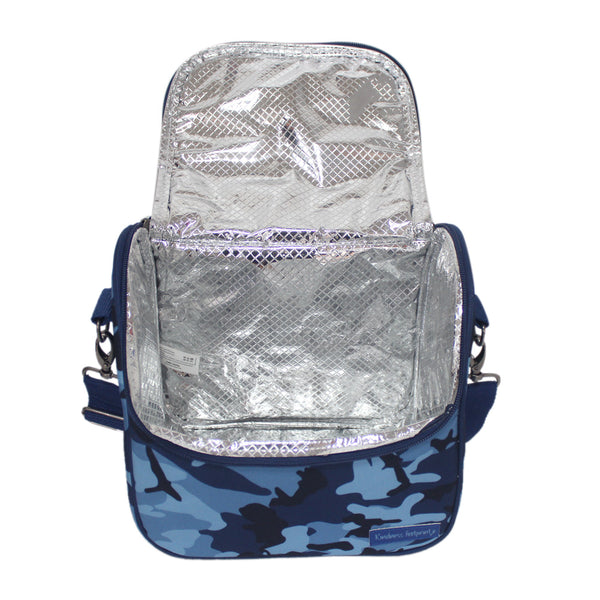 Camo Lunch Bag (Blue)